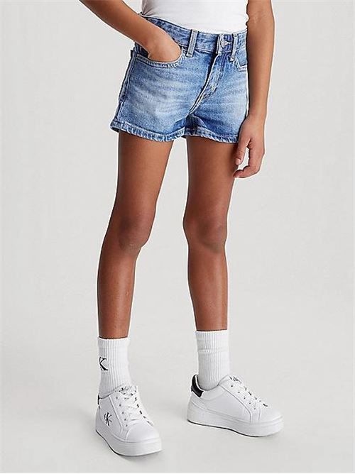 MR SLIM AUTH MID BLUE DNM SHOR CALVIN KLEIN JEANS | IG0IG02370T/1A4